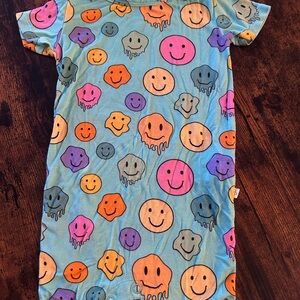 Posh peanut Colorful Smiley Face romper